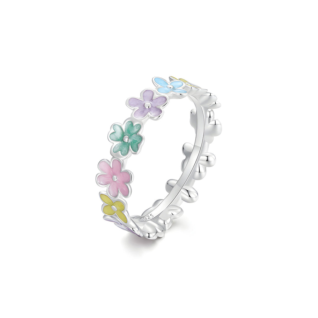 Anillo de Flores Primavera, Plata .925, Ame Glam Pop N°6