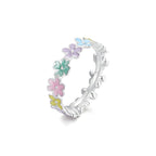 Anillo de Flores Primavera, Plata .925, Ame Glam Pop N°6