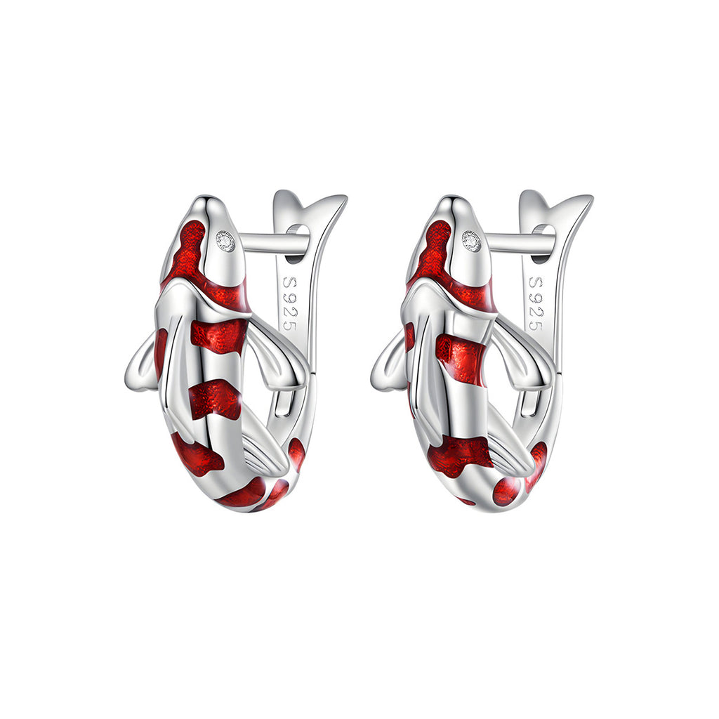 Aretes de Pez, Plata .925, Ame Glam Pop