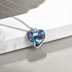 Collar de Plata .925, Cat  Abalone Shell, Miow