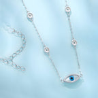 Collar de Ojo Turco, Plata .925, Ame Glam Pop