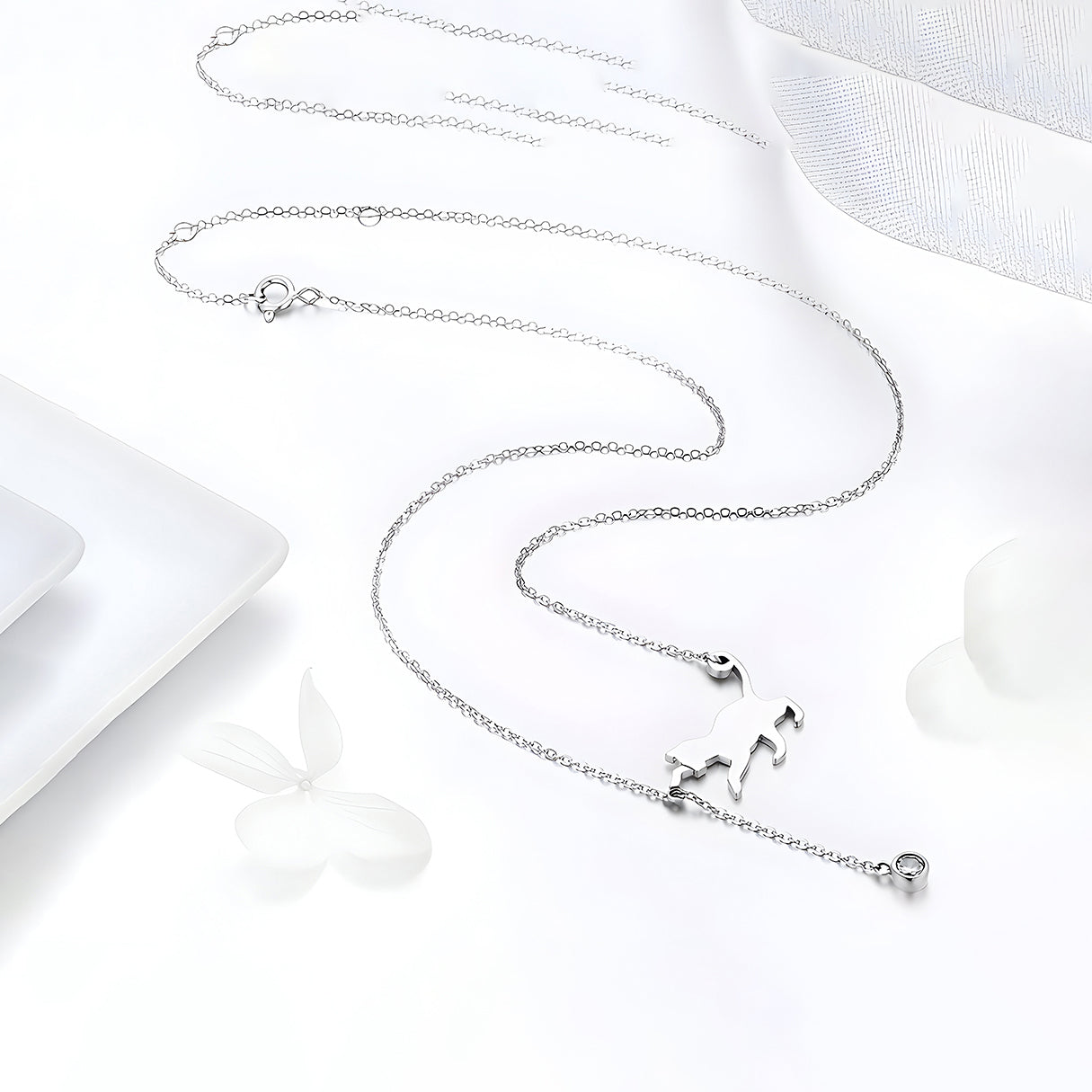 Collar de Plata .925, Cat Playing, Miow
