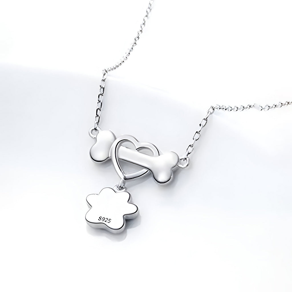 Collar de Huella, Plata .925, Ame Glam Pop
