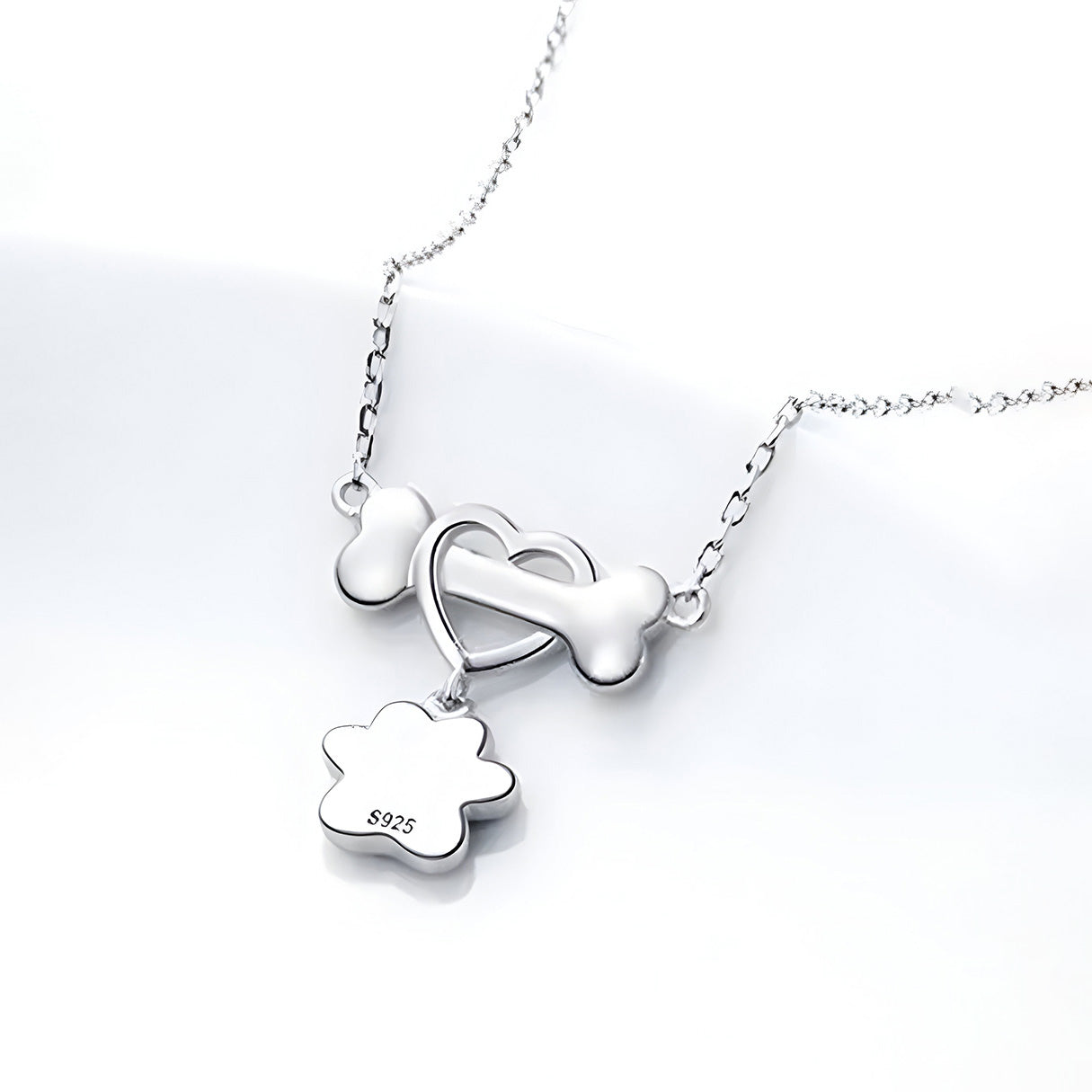 Collar de Huella, Plata .925, Ame Glam Pop