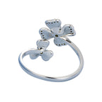 Anillo de Trébol, Plata .925, Ame Glam Pop