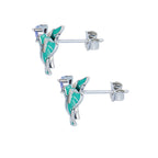 Aretes de Colibrí, Plata .925, Ame Glam Pop