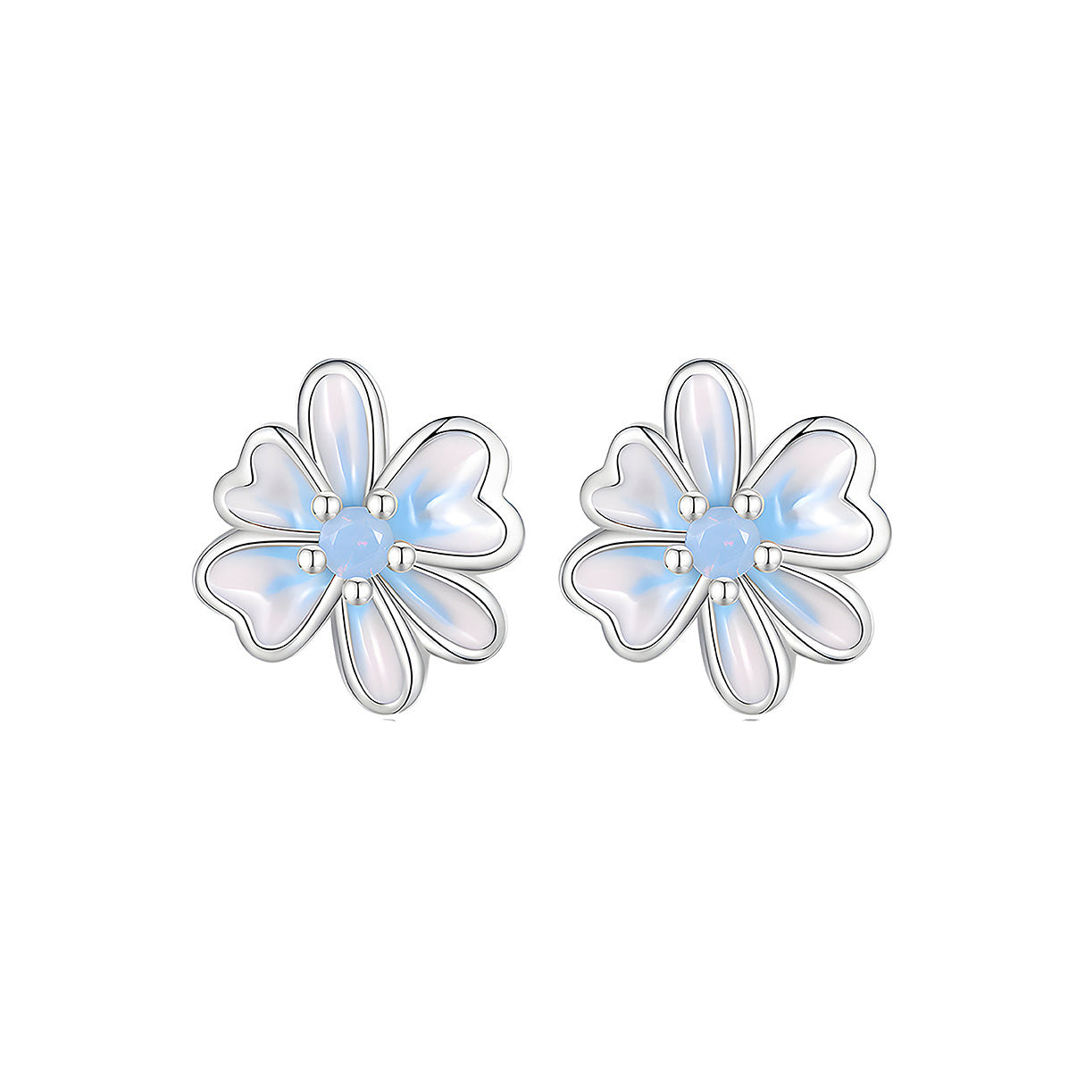 Aretes de Flor, Plata .925, Ame Glam Pop