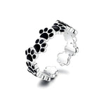 Anillo de Plata .925, Black Footprint, Miow