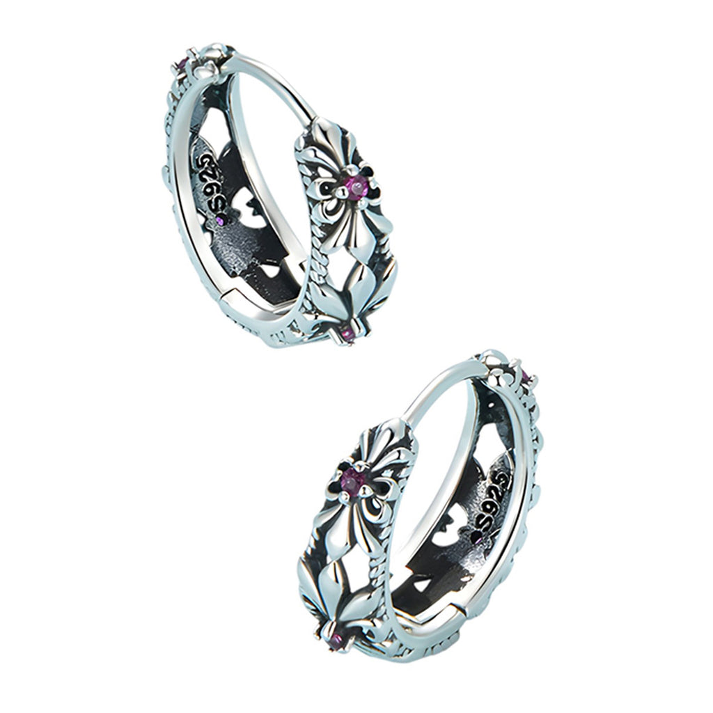Aretes de Flor, Plata .925, Ame Glam Pop
