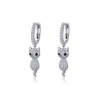 Aretes de Plata .925, Cat Glitters, Miow