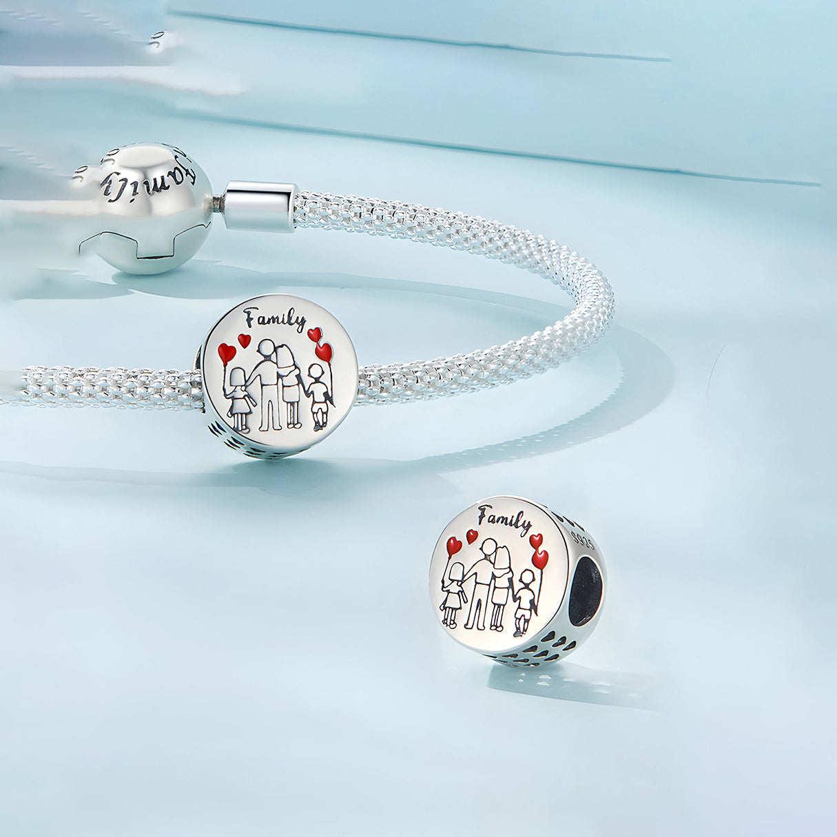 Charm Family Forever, Plata .925, Ame Glam Pop
