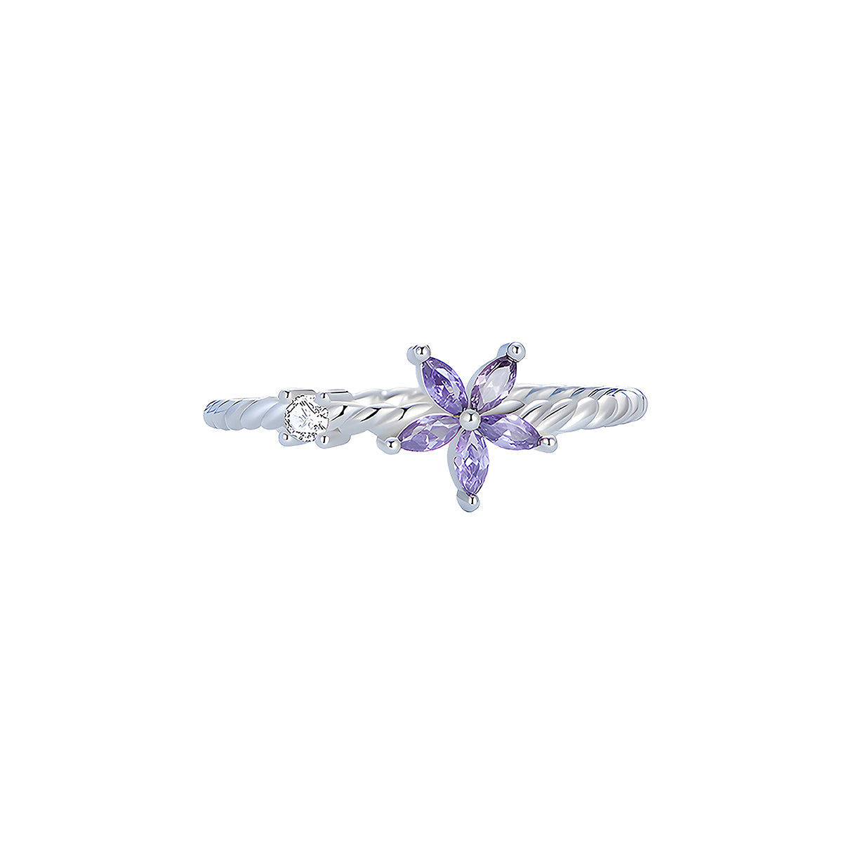 Anillo de Flor, Plata .925, Ame Glam Pop N°6