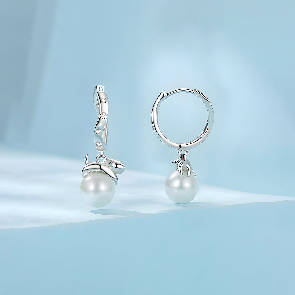 Aretes de Plata .925, Two Cat Sphere, Miow