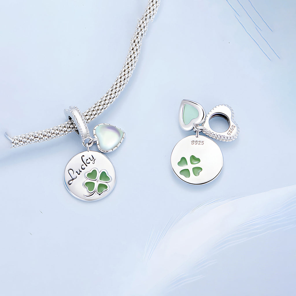 Charm de Trébol, Plata .925, Ame Glam Pop