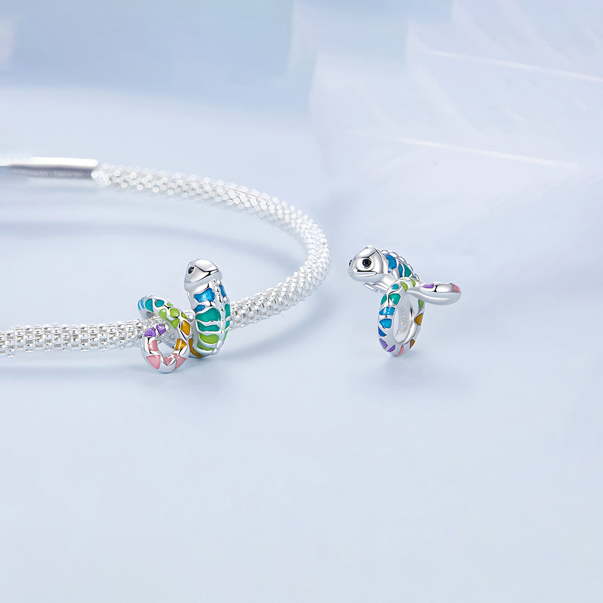 Charm de Camaleón, Plata .925, Ame Glam Pop