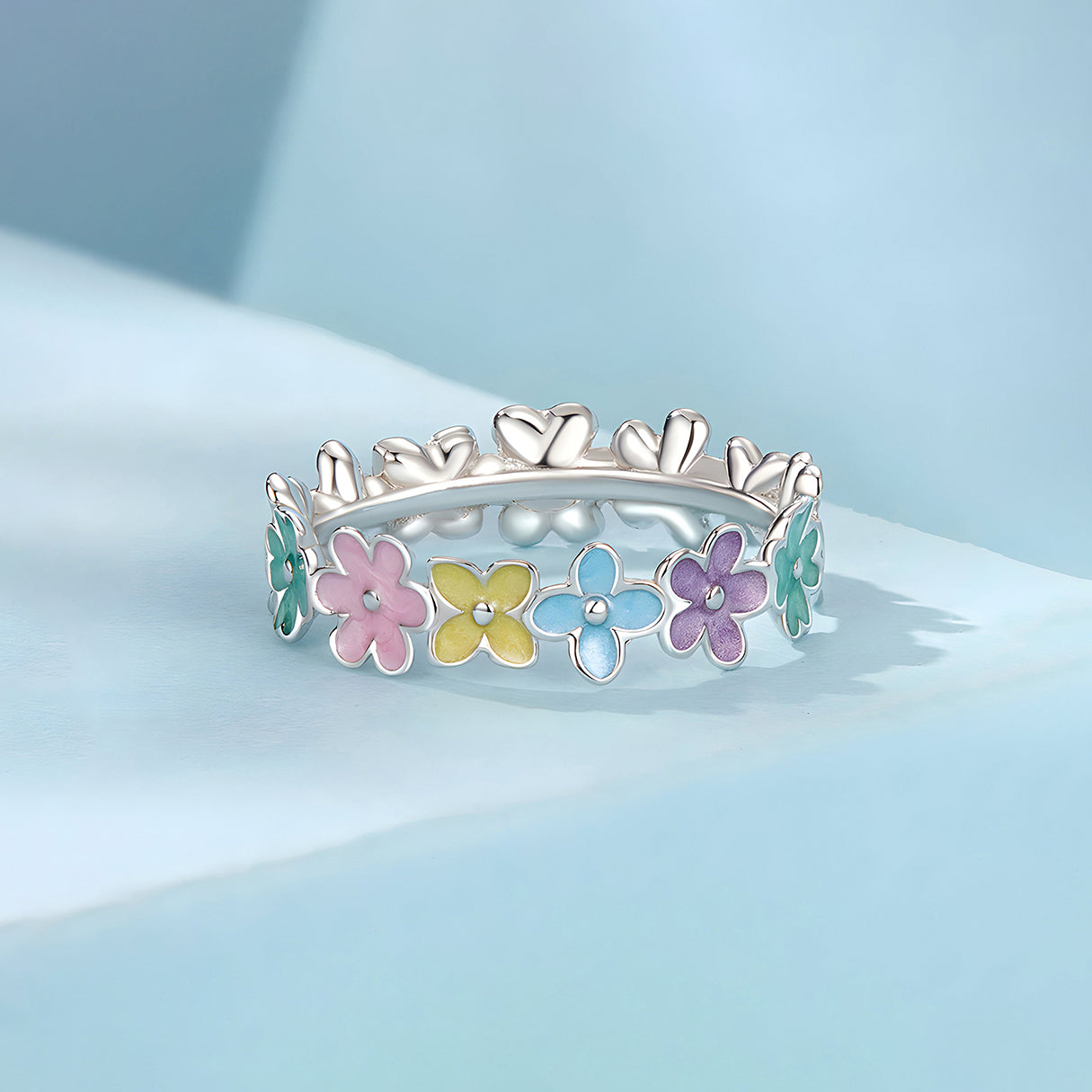 Anillo de Flores Primavera, Plata .925, Ame Glam Pop N°8