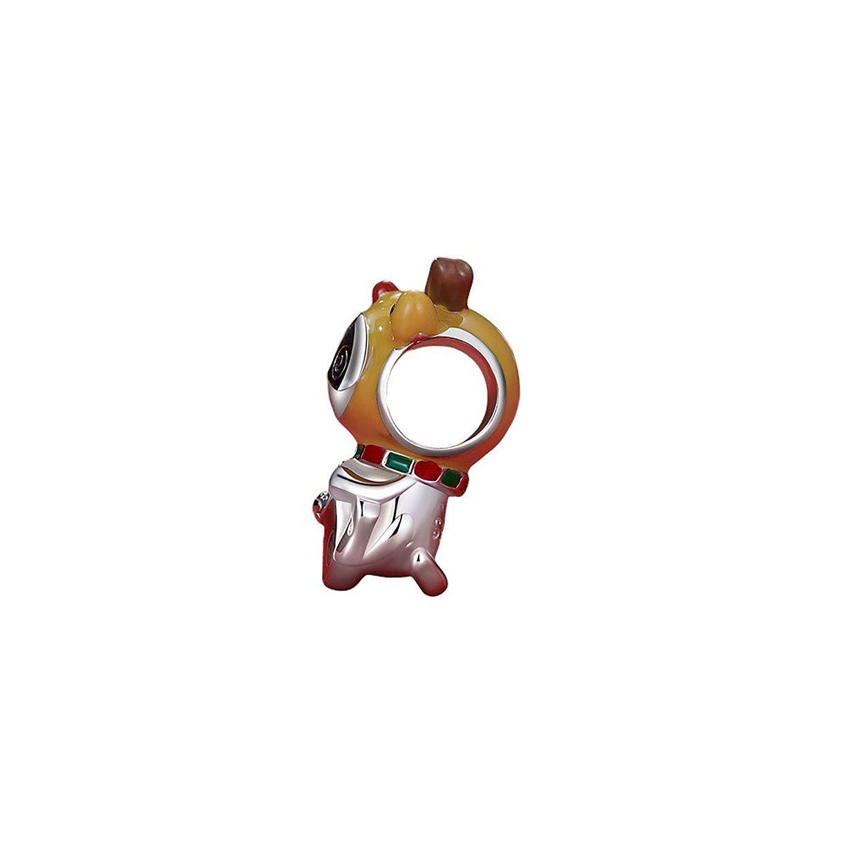 Charm de Plata .925, Reno Cat, Miow