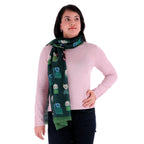 Pashmina Knitted Cats Verde, Miow