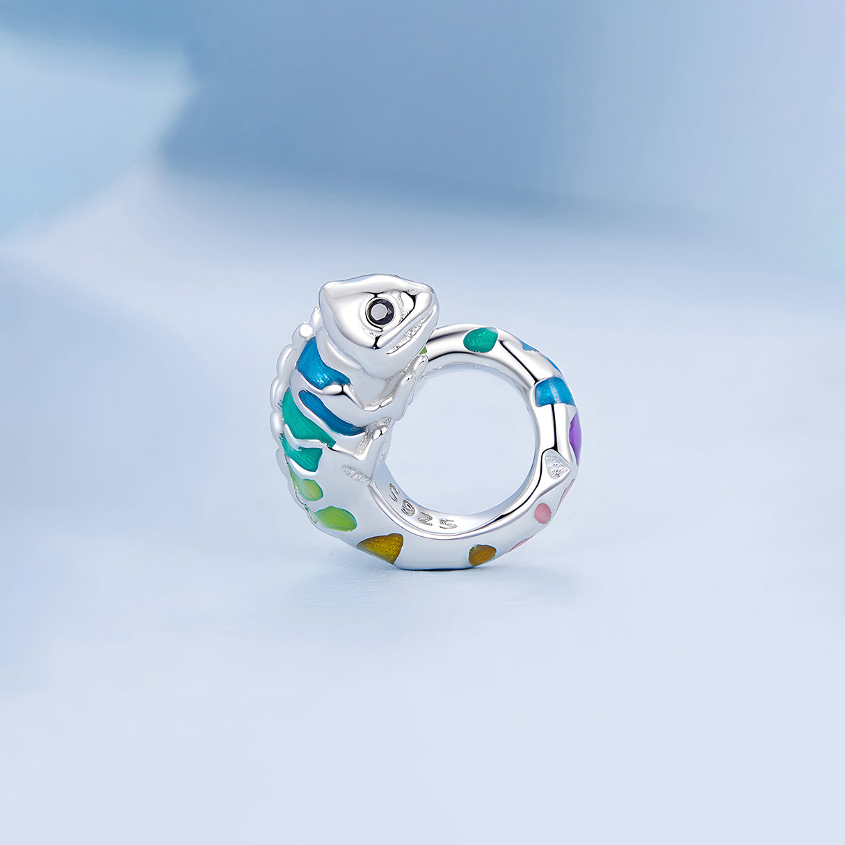 Charm de Camaleón, Plata .925, Ame Glam Pop