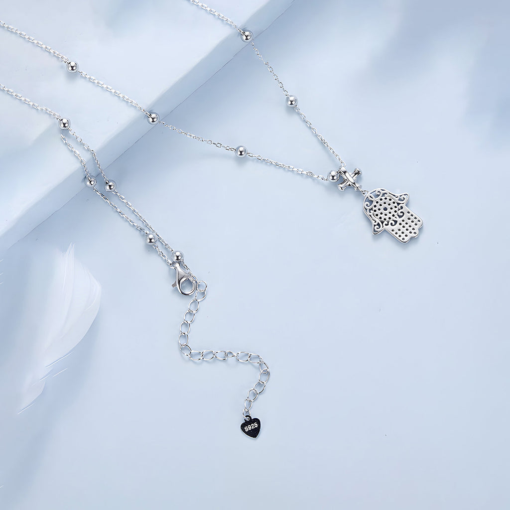 Collar Mano Fátima, Plata .925, Ame Glam Pop