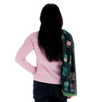 Pashmina Knitted Cats Verde, Miow