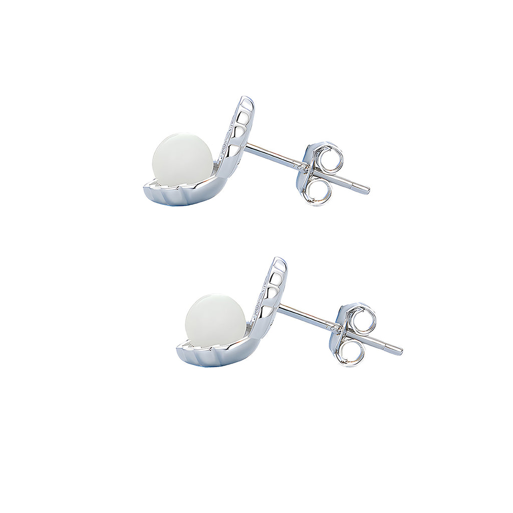 Aretes de Concha, Plata .925, Ame Glam Pop