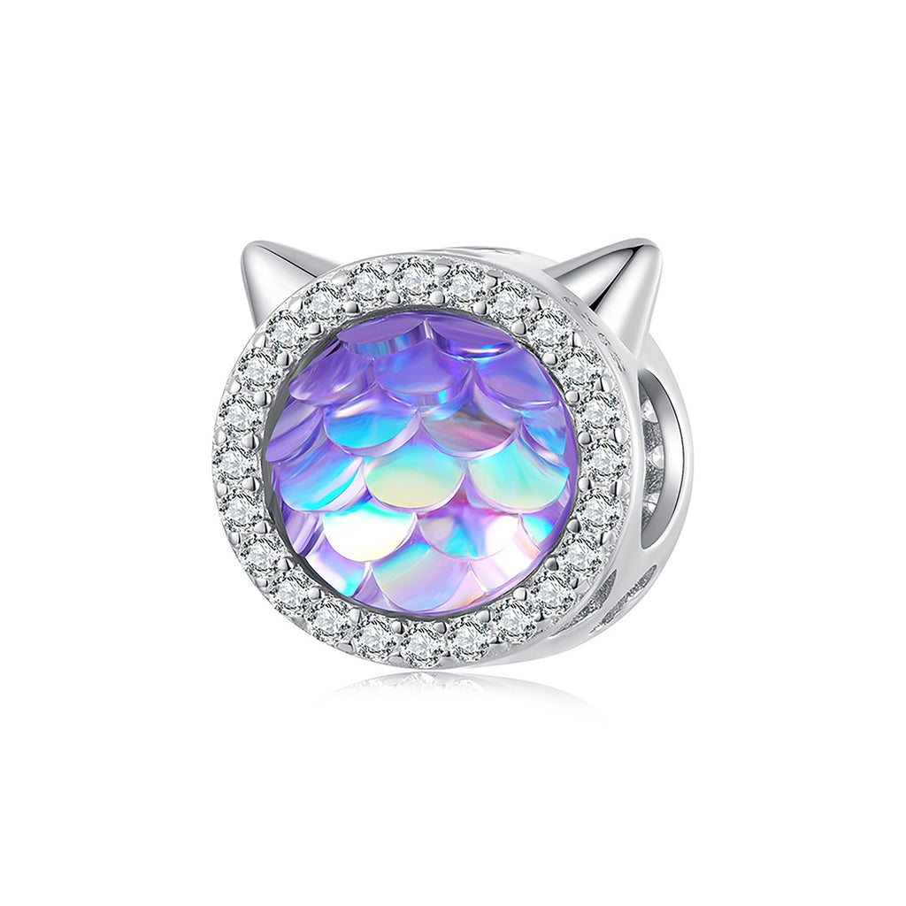 Charm de Plata .925, Mermaid Cat, Miow