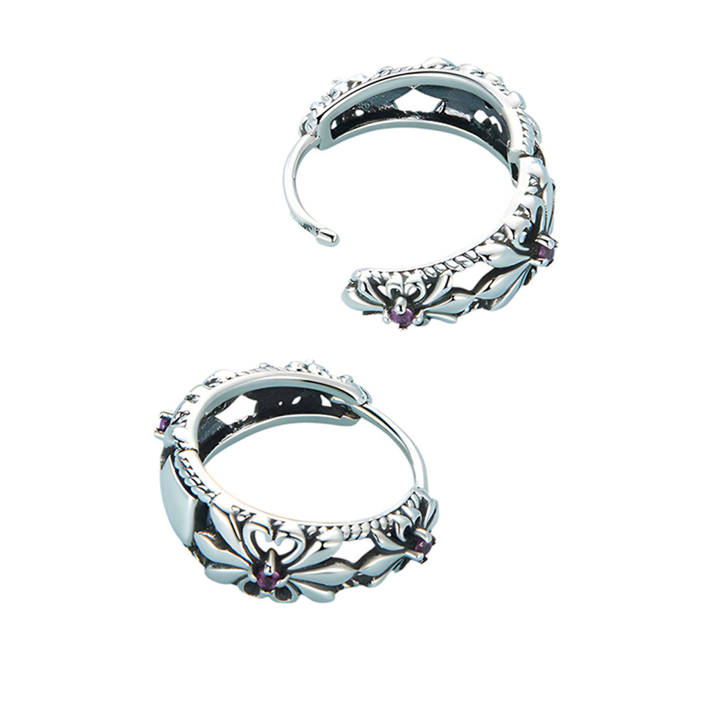Aretes de Flor, Plata .925, Ame Glam Pop