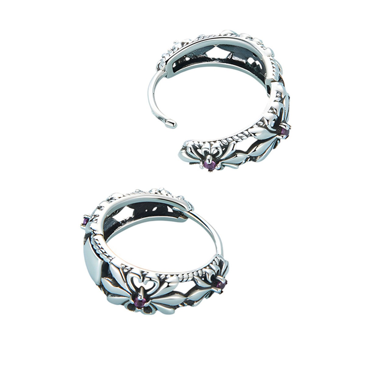 Aretes de Flor, Plata .925, Ame Glam Pop