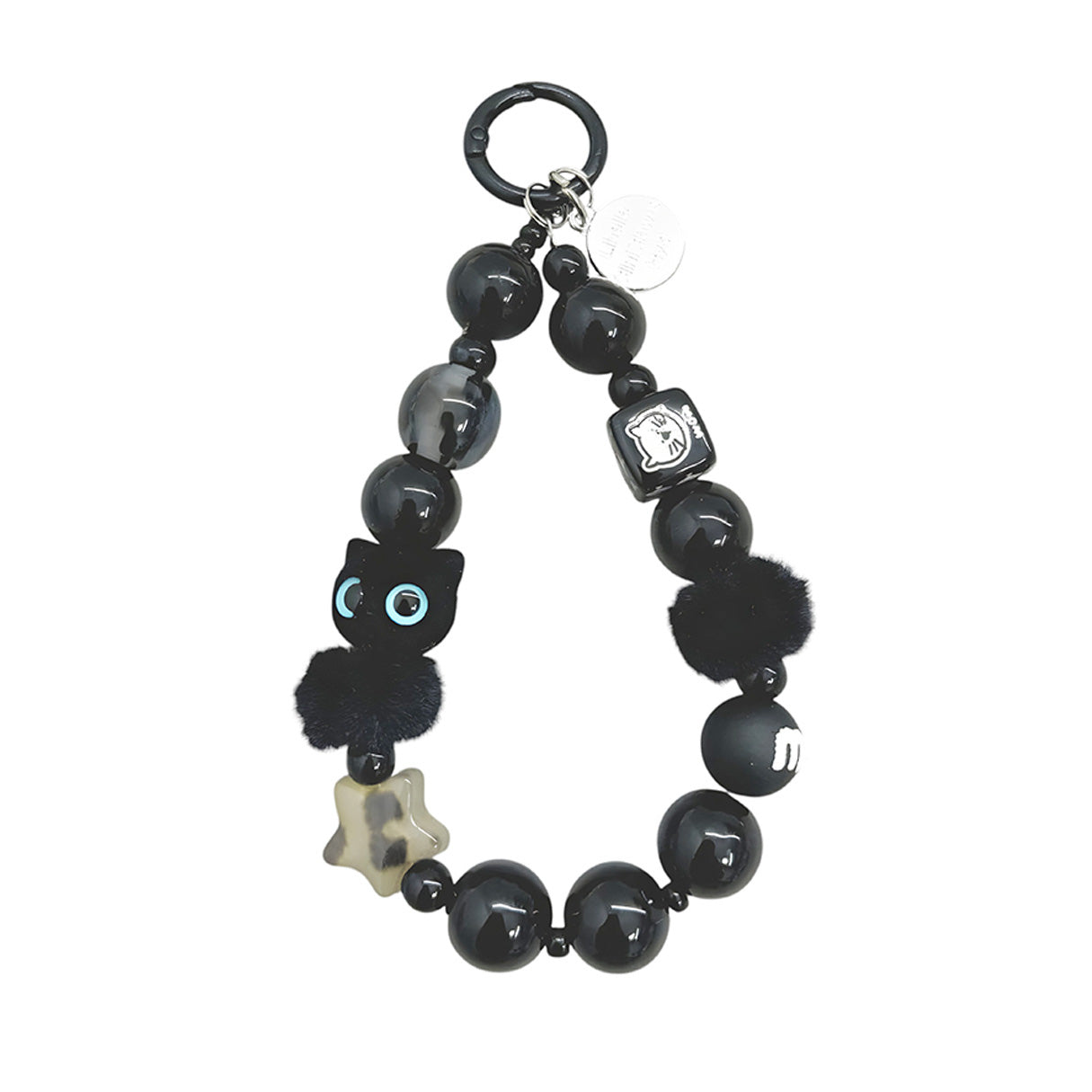 Charm de para Celular, Gato Negro, Miow