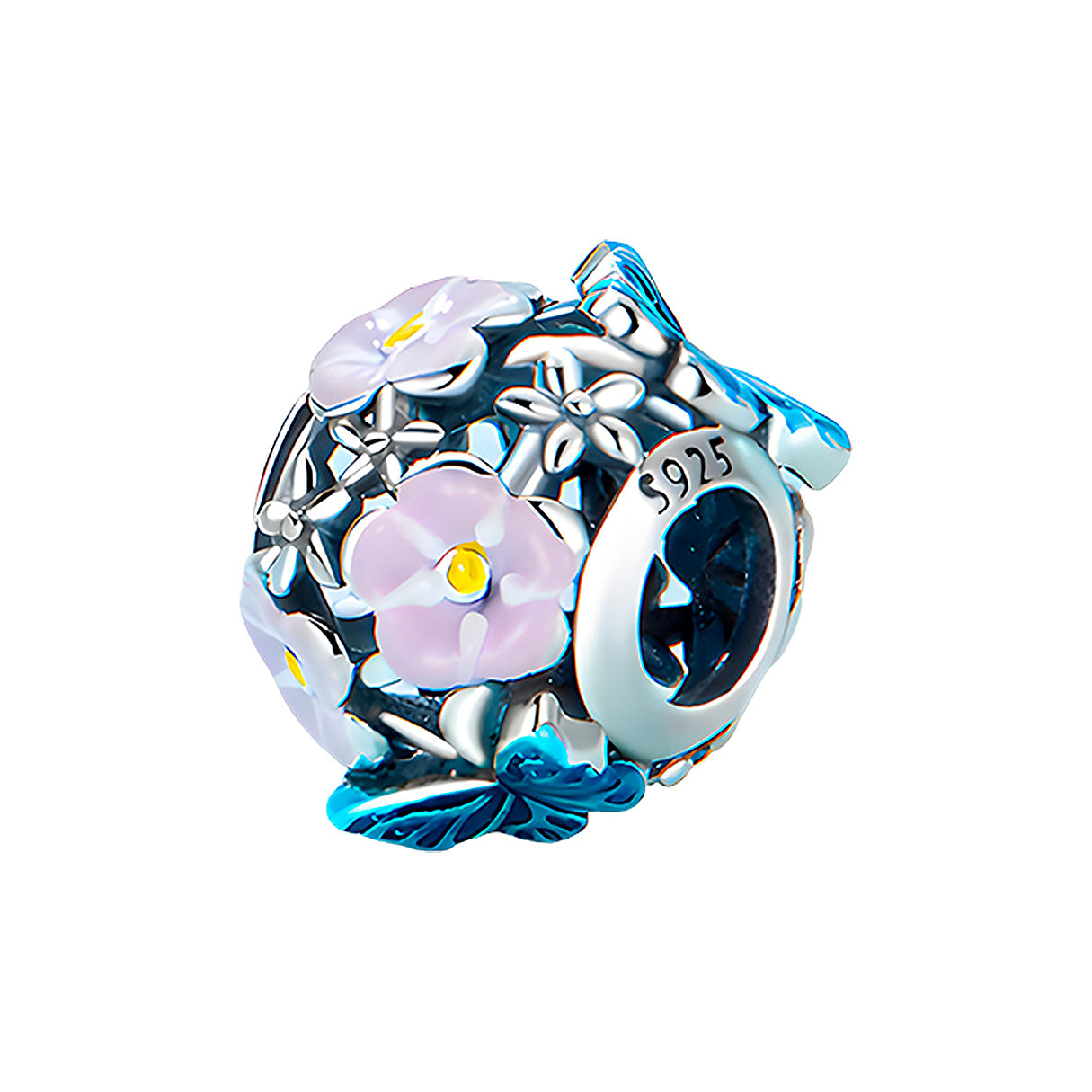 Charm de Flores, Plata .925, Ame Glam Pop