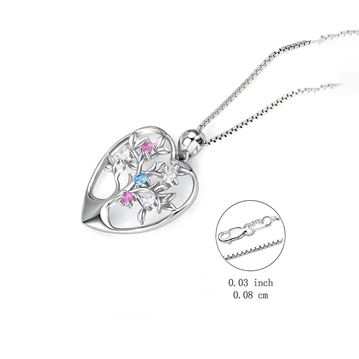 Collar de Árbol de la Vida, Plata .925, Ame Glam Pop