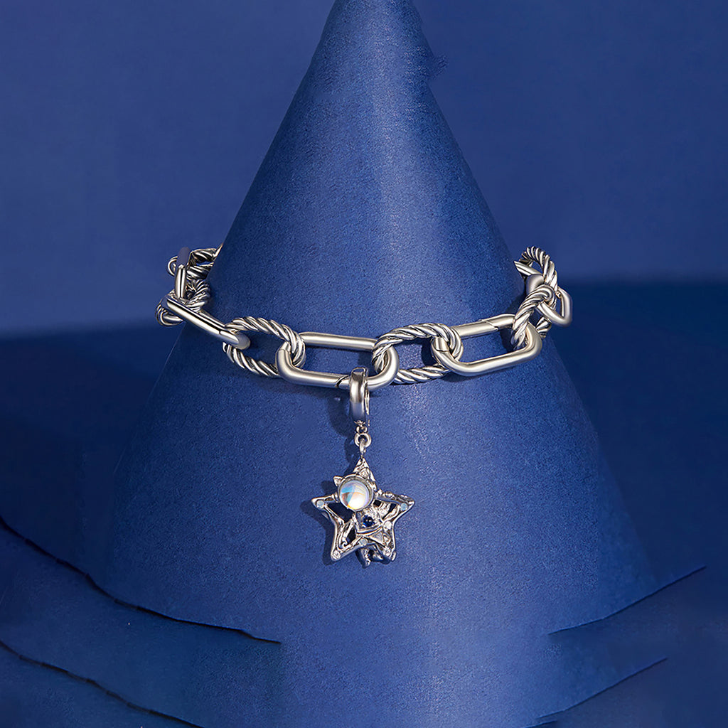 Charm de Plata .925, Astronaut Cat, Miow