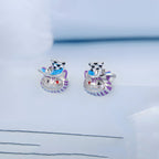 Aretes de Plata .925, Cheshire, Miow