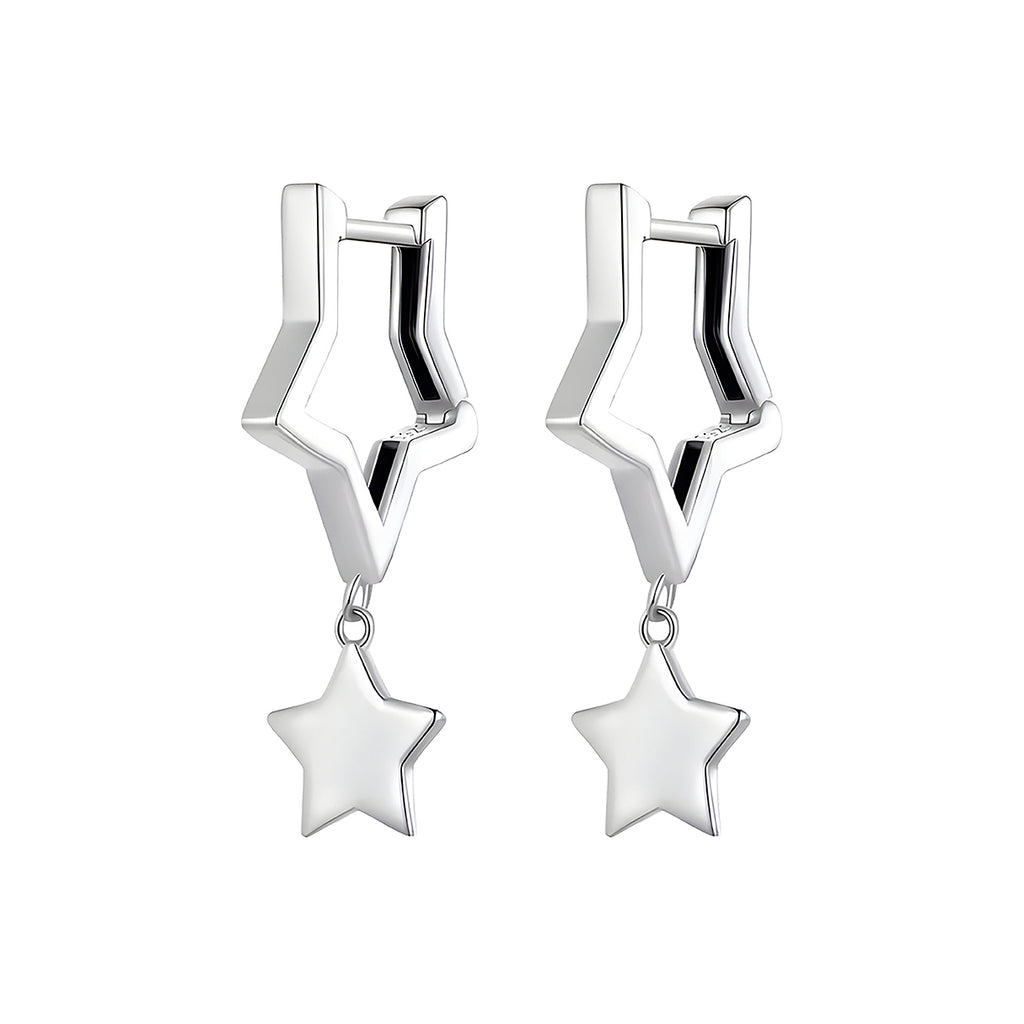 Aretes de Estrella, Plata .925, Ame Glam Pop