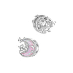 Charm de Plata .925, Pink Moon Cats, Miow