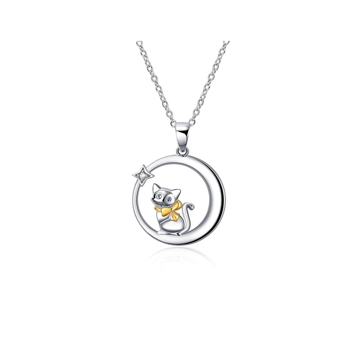 Collar de Plata .925, Cat Urn, Miow