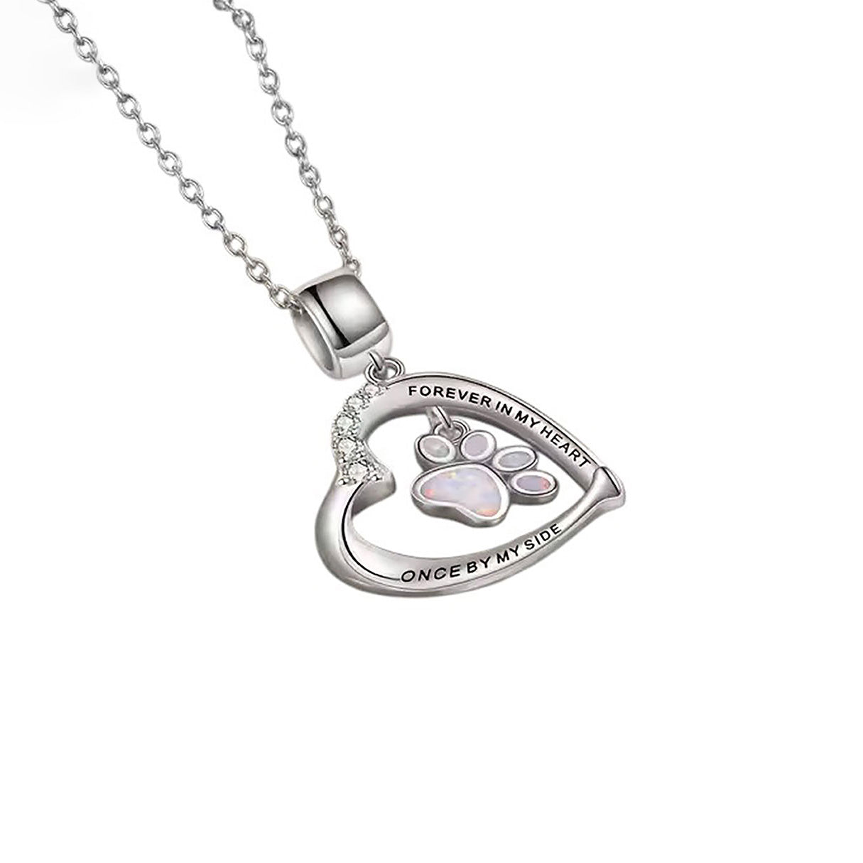 Collar de Plata .925, Opal Print, Miow