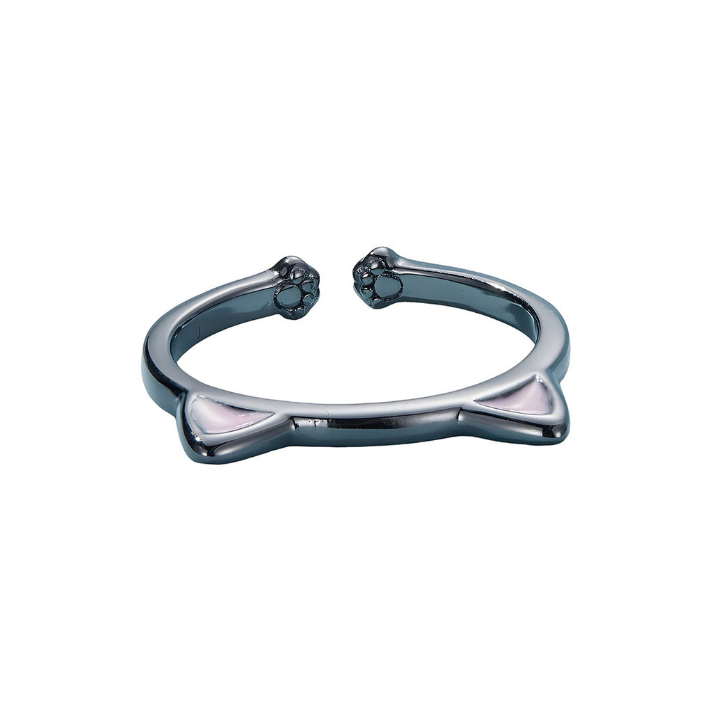 Anillo de Plata .925, Black Cat, Miow