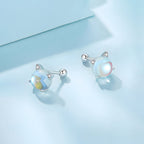Aretes de Plata .925, Cat Eye, Miow