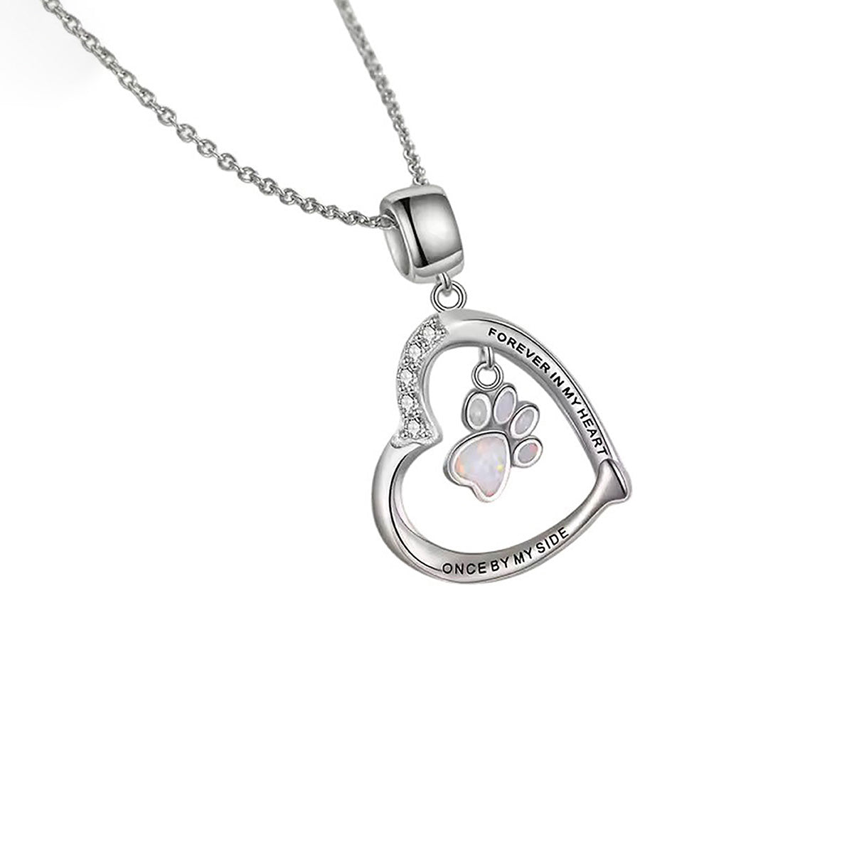 Collar de Plata .925, Opal Print, Miow