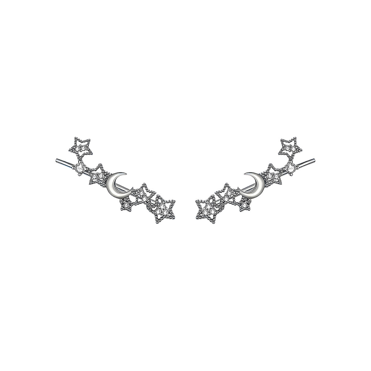 Aretes de Estrella, Plata .925, Ame Glam Pop