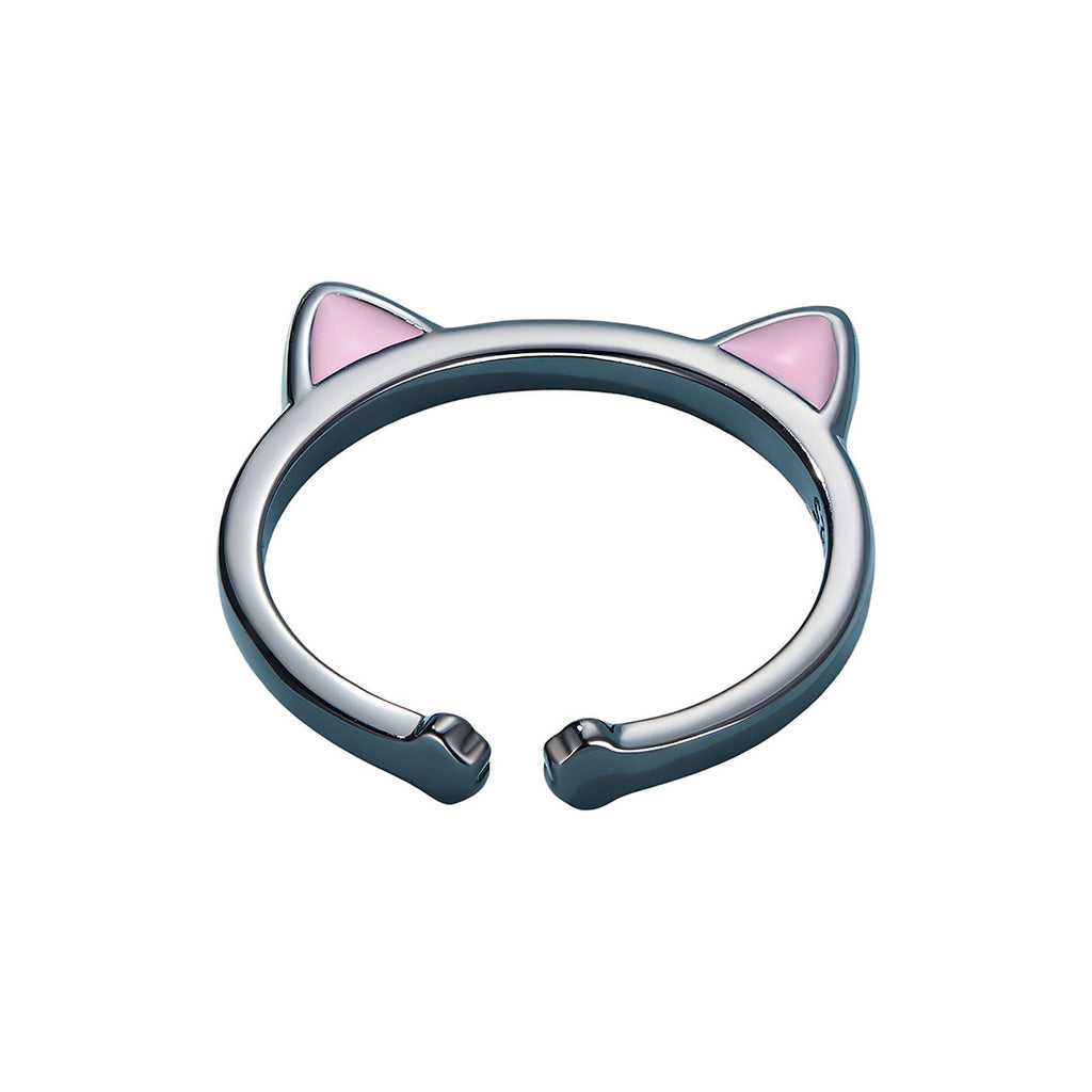 Anillo de Plata .925, Black Cat, Miow