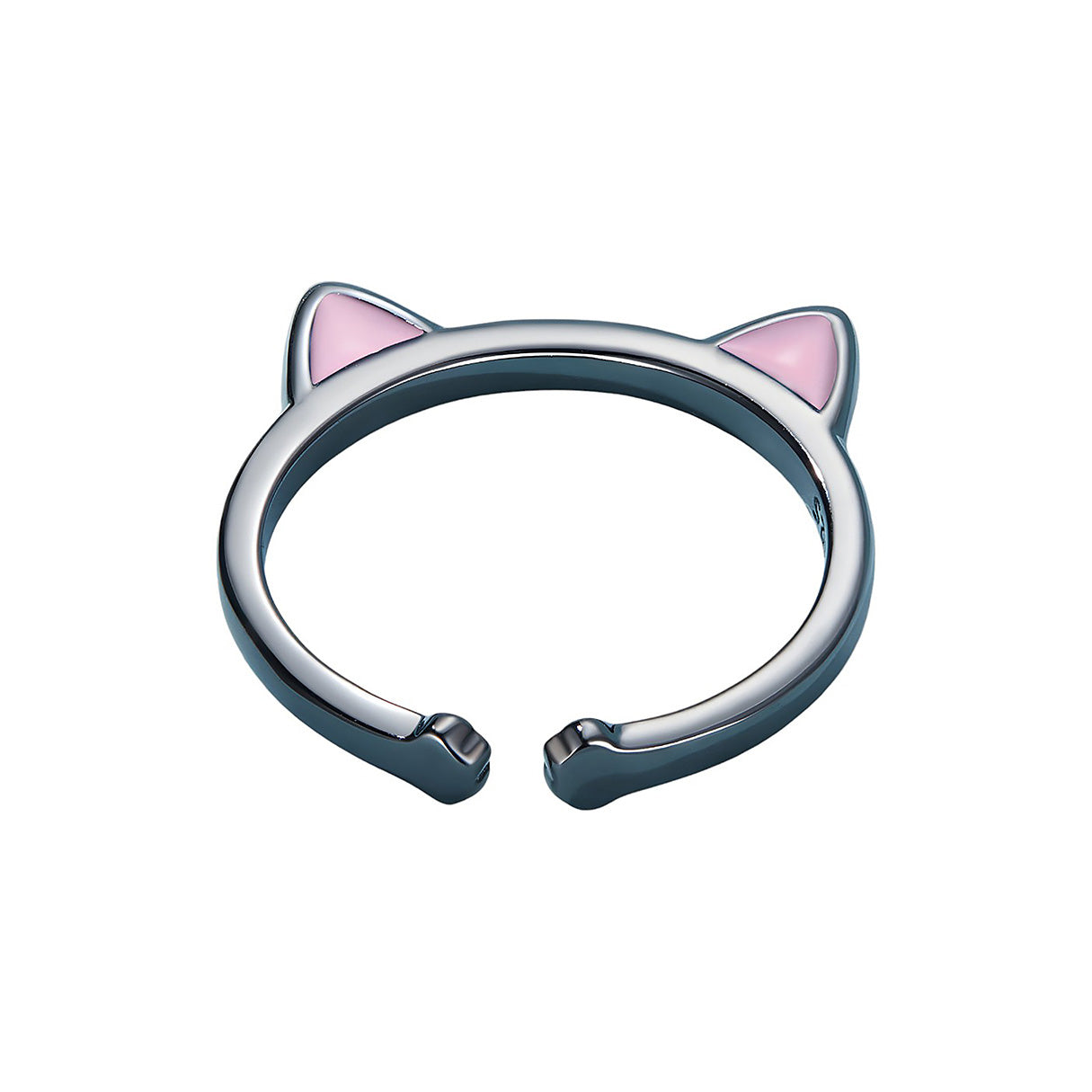 Anillo de Plata .925, Black Cat, Miow