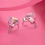 Aretes de Corazón, Plata .925, Ame Glam Pop