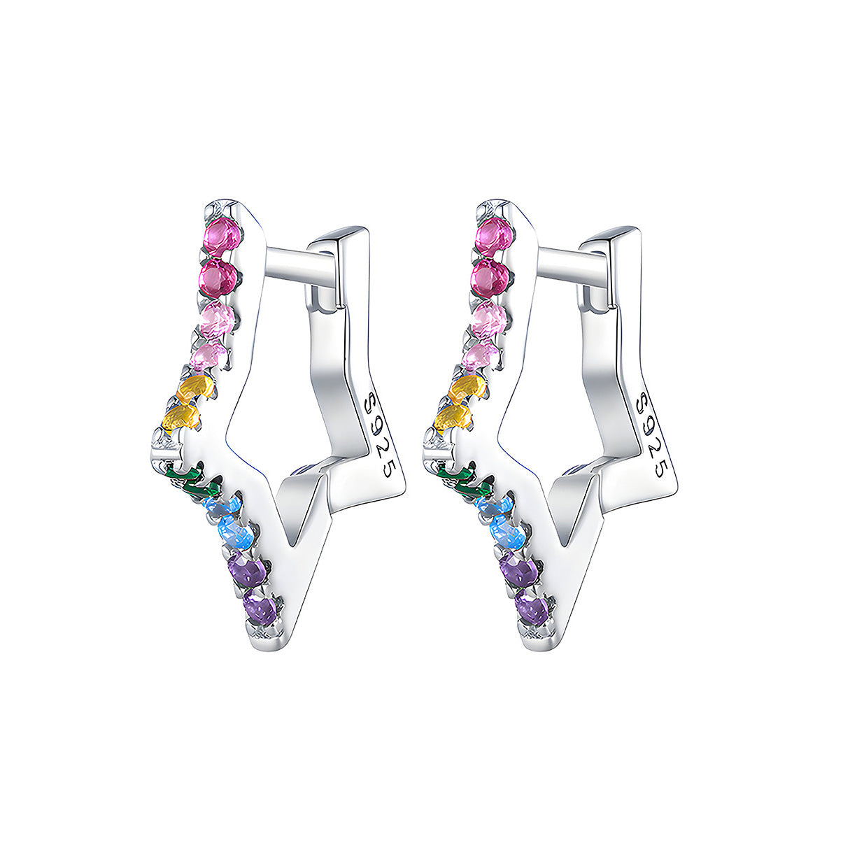 Aretes de Estrella, Plata .925, Ame Glam Pop