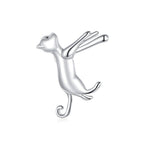 Aretes de Plata .925, Cat In Ear, Miow