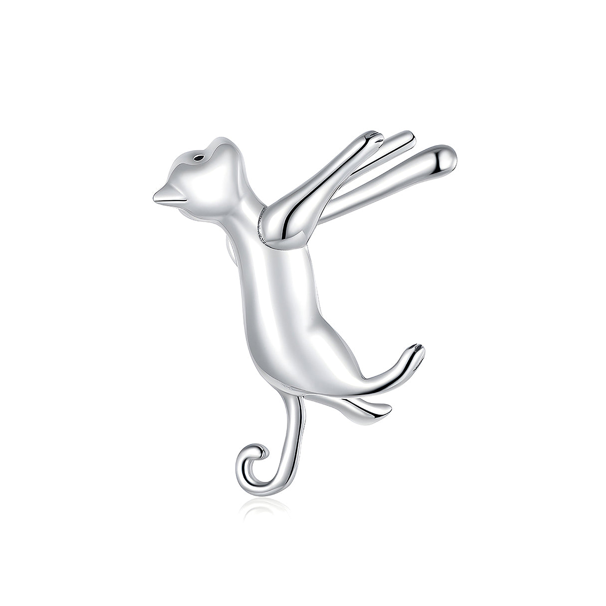 Aretes de Plata .925, Cat In Ear, Miow