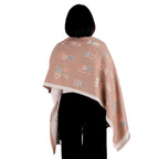 Chal de Cachemira, Knitted Cats Beige, Miow