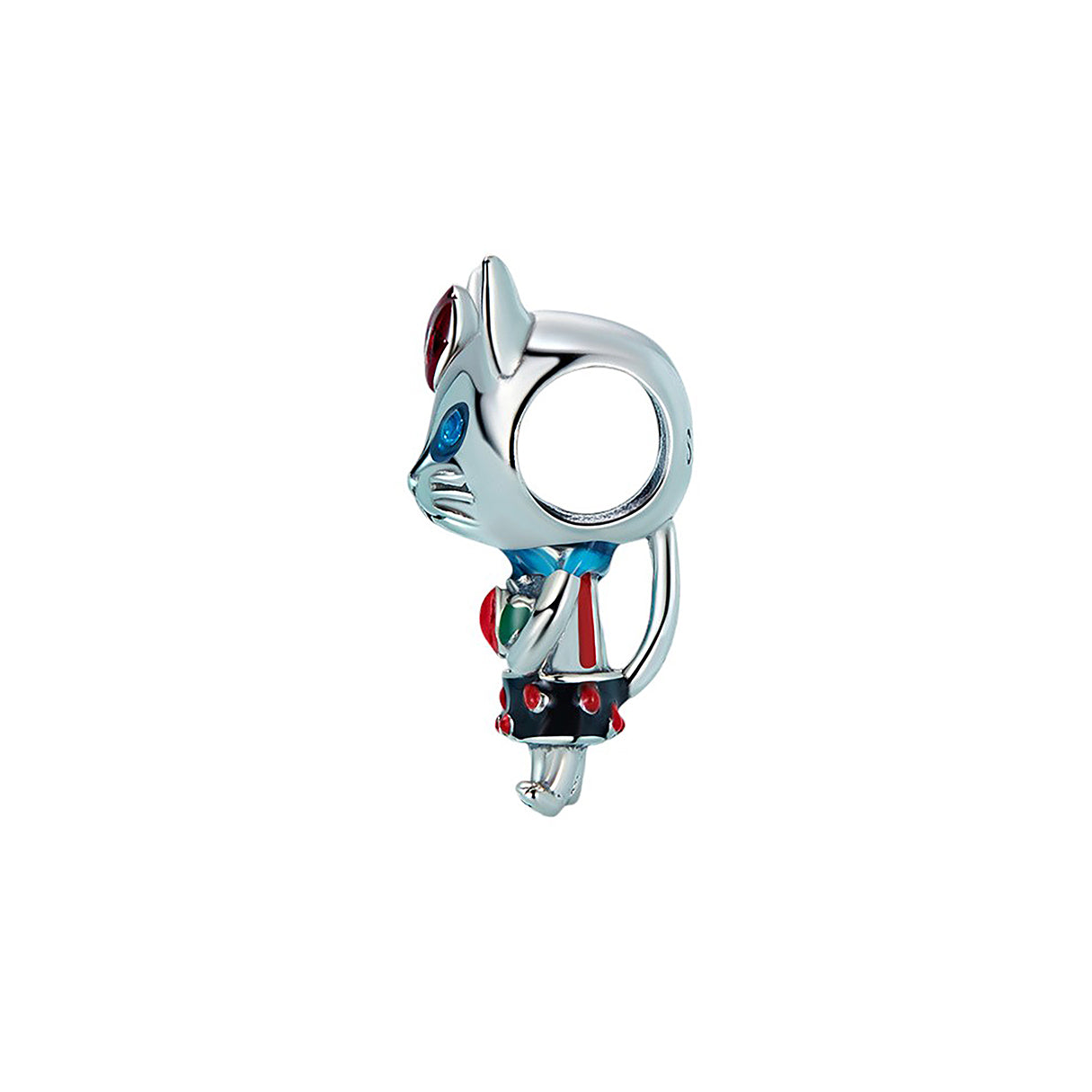 Charm de Plata .925, Flirty Kitten, Miow